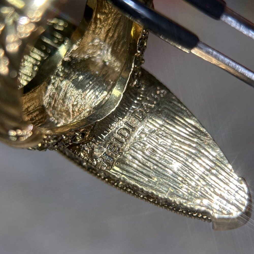 Heidi Daus Champagne Swarovski Ring - Picture 7 of 9